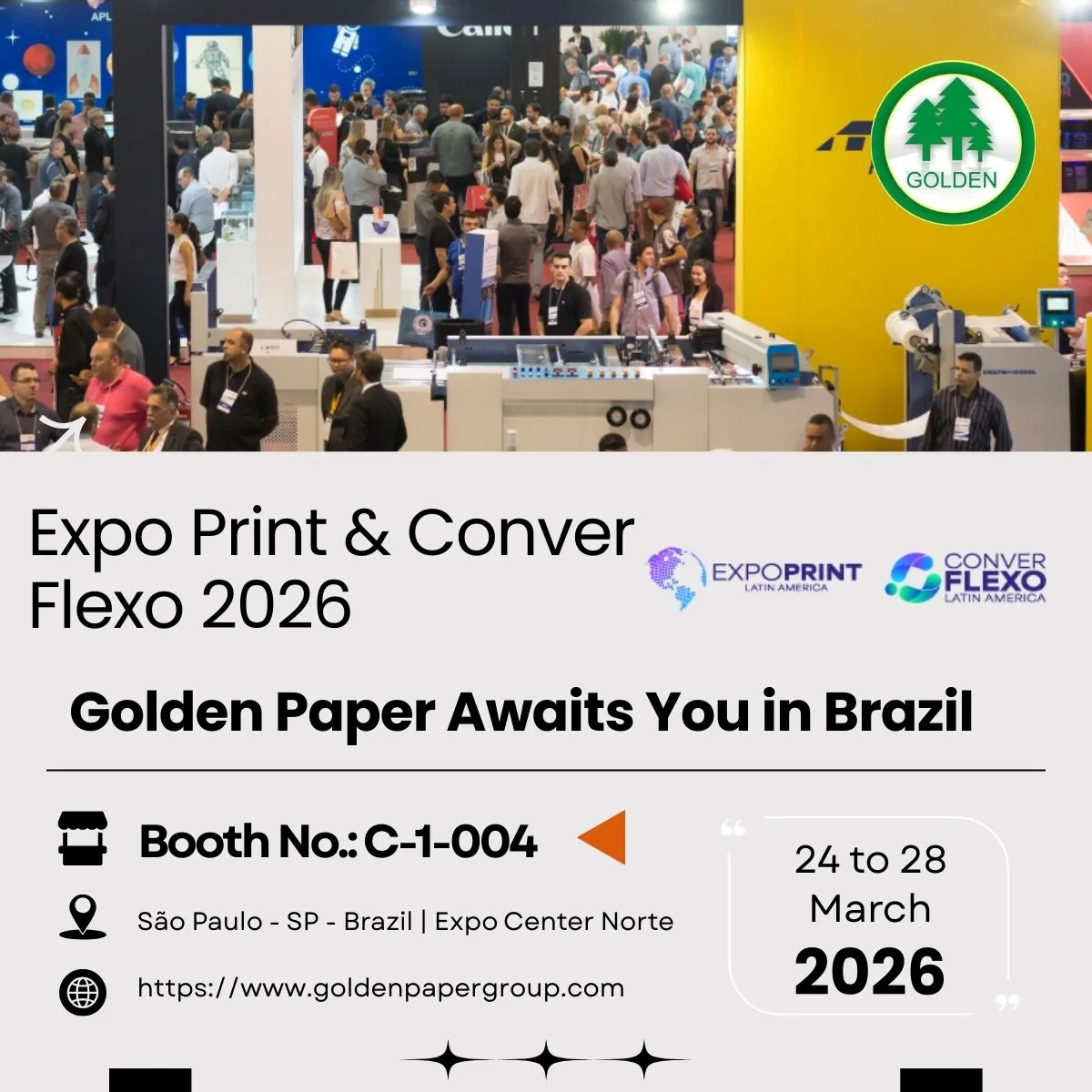 Golden Paper to Exhibit at EXPOPRINT Latin America 2026 in Brazil